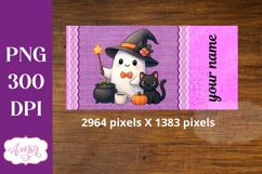 Cute Halloween sippy cup PNG, Cute ghost kids tumbler wrap Product Image 3