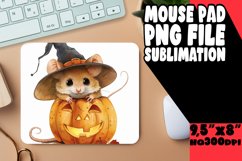 Pumpkin Animal Sublimation Mouse Pad PNG Product Image 1