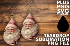 Lovely Teardrop Earrings Art PNG, Christmas Product Image 1
