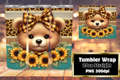 20oz Tumbler Sublimation PNG , Cute Animals Product Image 1