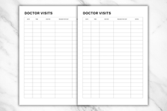 Editable Doctor Visits Canva Template 1 Product Image 3