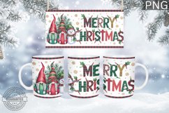 Merry Christmas Mug Wrap - Christmas Mug Sublimation Product Image 1