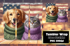 Perfect Gift: 20oz Tumbler Design , Dog and cat Product Image 1