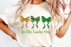 In My Lucky Era Png, Glitter Shamrock Coquette Png, Patrick Product Image 6