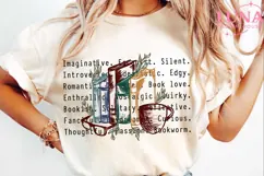 Book Lover Love PNG Shirt Design, Bookworm Gift for Readers Product Image 6
