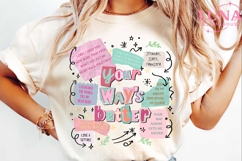 Christian Retro Png Jesus Way Your Way's Better Sublimation Product Image 5