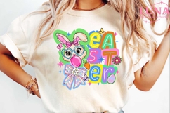 Happy Easter Png, Easter Bunny Png, Preppy Easter Png Product Image 1