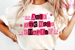 Just One More Chapter Png, Book Lover Png, Book Quote Png Product Image 6