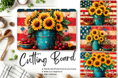 Patriotic Cutting Board USA Flag 4 of July Chopping Board139 Product Image 1