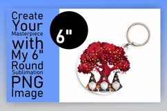 Stylish Round Design for Keychains , Gnomes Product Image 1
