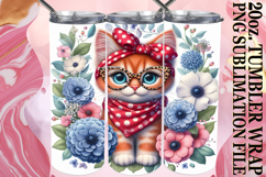 Radiant Thoughts 20oz tumbler wrap, Cute Animals Product Image 1