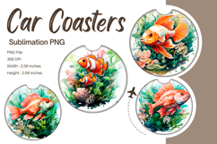 Fish Car Coasters Accessories Printable Nemo Keychains_139 Product Image 1