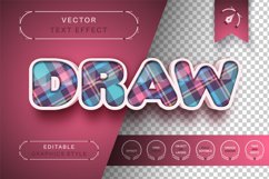 Tartan Sewing - Editable Text Effect, Font Style Product Image 1