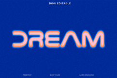 Gradient Blurry Text Effect Editable Photoshop Product Image 1