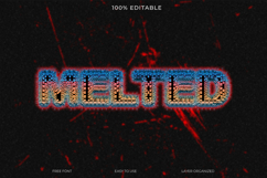 Melted Glitch Text Effect Photoshop Template Product Image 1