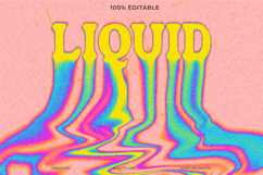 Liquid Melted Text Effect Photoshop Template Product Image 1