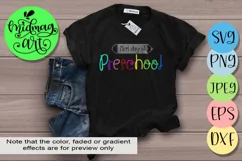 1st day of Preschool svg, Back to school svg Product Image 1