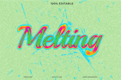 Melting Gradient Text Effect Photoshop Template Product Image 1