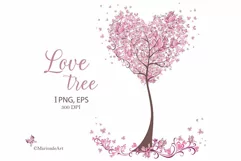 Family Tree of life PNG, Love Heart Tree Vector illustration Product Image 1