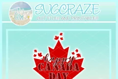 Happy Canada Day Flag July 1st SVG Dxf Eps Png PDF Files Product Image 4