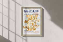 Funny Guest Check PNG Vintage Diner Style, Sublimation PNG. Product Image 2
