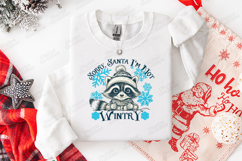 Sorry Santa, I'm Not Wintery Raccoon Christmas Shirt Product Image 2