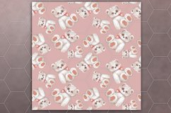 Digital paper with Teddy. Seamless pattern design Product Image 2