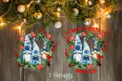 Christmas Gnomes. Christmas Wreath. Christmas Card Product Image 2