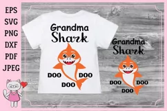 Grandma Shark SVG, DXF, AI, EPS, PNG, JPEG Product Image 1