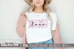 XOXO Love Sublimation Design| Png | Valentine Designs Product Image 2