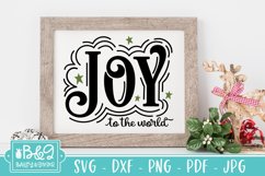 Christmas Sign SVG | Joy To The World Cut File Product Image 2