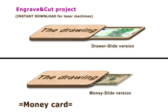 Birthday Money holder card svg laser cut Digital Download Product Image 6