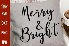 Merry Christmas svg, Christmas design sign shirt pillow SVG Product Image 1