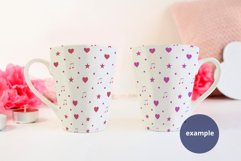 Two Latte Mugs Mockup Valentine's Day PSD & JPG Full Wrap Product Image 3