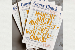 Funny Guest Check PNG Vintage Diner Style, Sublimation PNG. Product Image 3