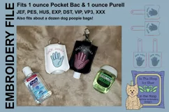 ITH Back Away Hand Sanitizer Holder - Key Fob or Bag Tag Product Image 3