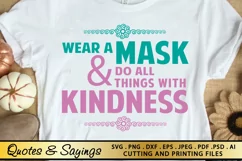 Mask SVG PNG EPS DXF Face Mask SVG Mask Design SVG Cut File Product Image 2