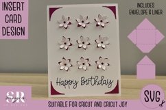 3D Birthday card insert design| Paper cutting |Cricut Card Product Image 1