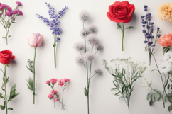 Different Colorful Flowers Background Wallpaper Product Image 1