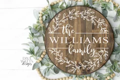 Family Sign - Farmhouse Style - You Customize - SVG Cut File Product Image 1
