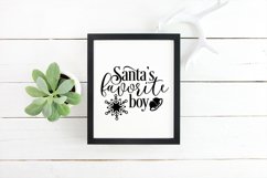 Santa's favorite boy - Santa's favorite naughty boy SVG Cutting Files - Christmas Quotes Product Image 2