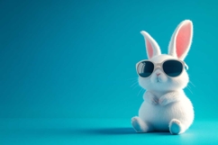 funny bunny with glasses Product Image 1