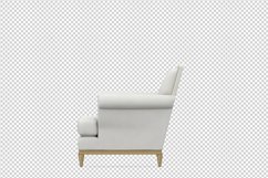 Isometric Arm Chair 3D isolated render Product Image 1