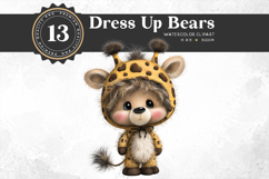 Dress Up Teddy Bears Costume Clipart Set Product Image 14