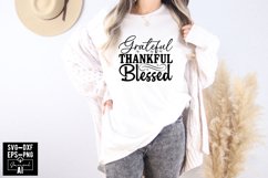 Grateful Thankful Blessed Svg Cut Files Creative Art Product Image 1