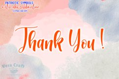 Patriotic Symbols Watercolor Sublimation Clipart Product Image 14