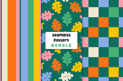 Summer Patterns Leaves Background Seamless Pattern Bundle Product Image 1