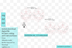 Angels sing Christmas Nativity Suncatcher Ornament svg DVD Product Image 2