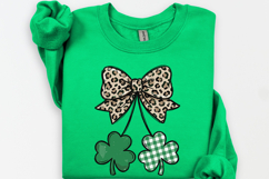St Patrick's Day png | Shamrock Bow Shirt Design Product Image 5