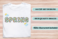 Springtime Alphabet png, letters doodle, springtime clipart Product Image 6